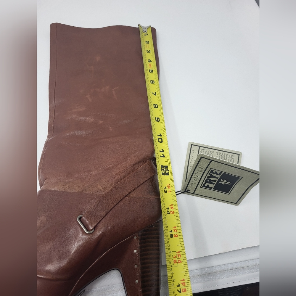 1 Frye Women Single Bethany Strappy Leather Heeled Tall Right Boot 10M A…‎ - Picture 14 of 14